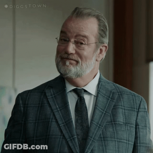 A Man In A Suit And Tie With The Hashtag #Diggstown GIF