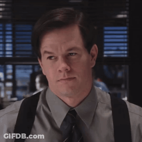 A Man In A Suit And Tie With The Words Maybe Maybe Not Maybe Fu On The Bottom GIF