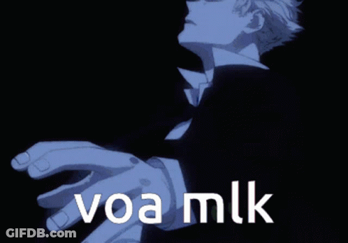 A Man In A Suit And Tie With The Words Voa Mlk Written Below Him GIF