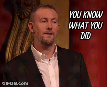 Man In Suit With You Know What You Did GIF