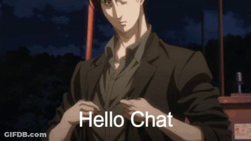Man In Suit Adjusting Jacket Hello Chat GIF