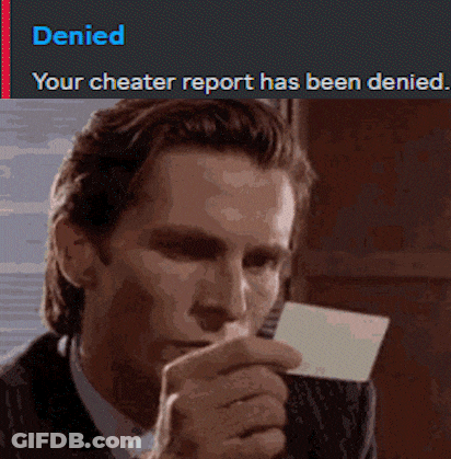 A Man In A Suit Is Holding A Piece Of Paper In Front Of A Screen That Says Denied GIF
