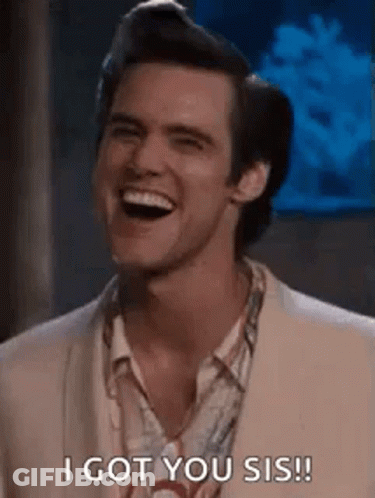 A Man In A Suit Is Laughing And Says `` I Got You Sis '' . GIF