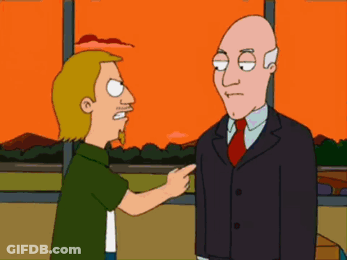Man In Suit Pointing At Another Man GIF