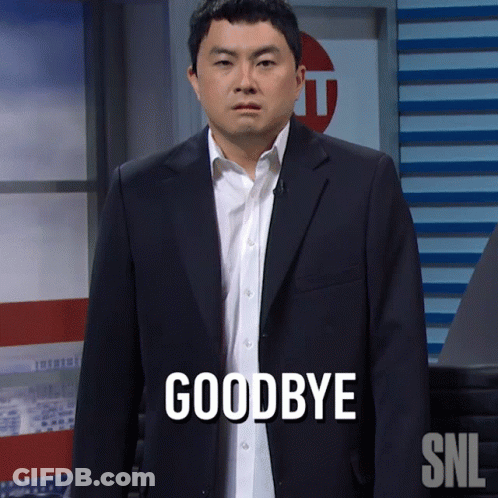 A Man In A Suit Is Saying Goodbye GIF