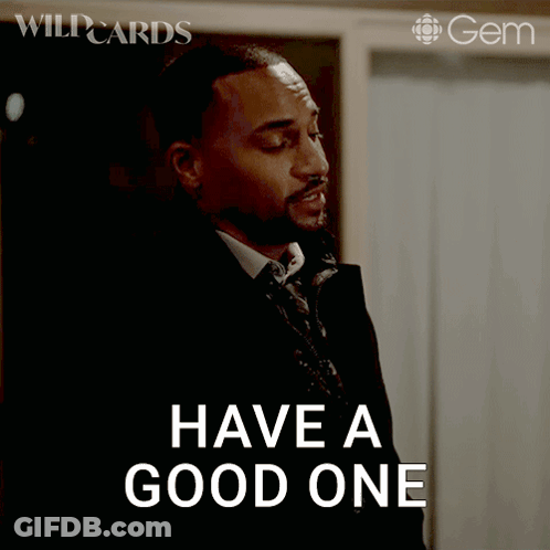 A Man In A Suit Is Saying Have A Good One GIF