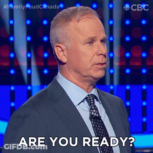 A Man In A Suit Says Are You Ready GIF