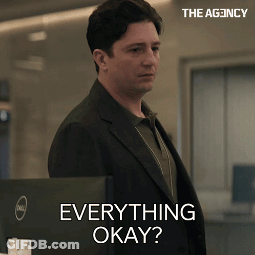 A Man In A Suit Says Everything Okay GIF