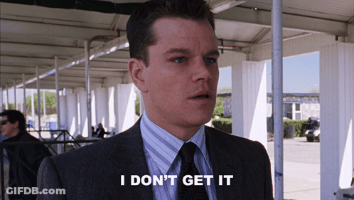 A Man In A Suit Says I Don 'T Get It GIF