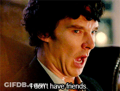 A Man In A Suit Says I Don 'T Have Friends GIF