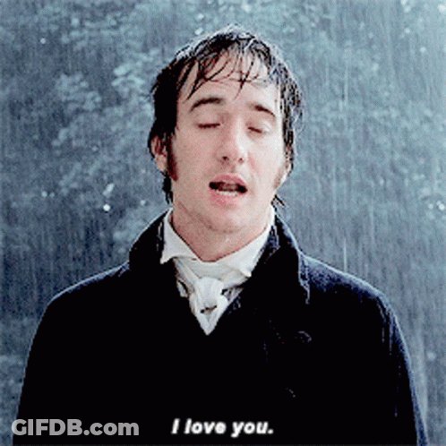 A Man In A Suit Says I Love You In The Rain GIF