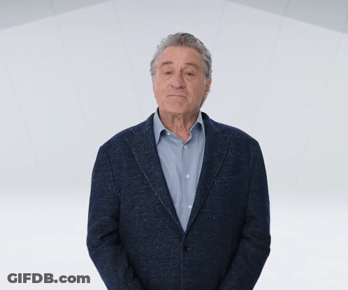 A Man In A Suit Says " Taaaa " In A Video GIF
