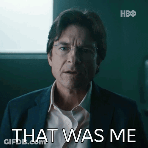 A Man In A Suit Says " That Was Me " GIF