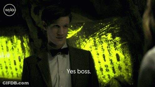 A Man In A Suit Says Yes Boss GIF