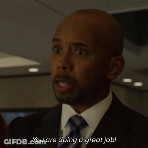 A Man In A Suit Says You Are Doing A Great Job GIF