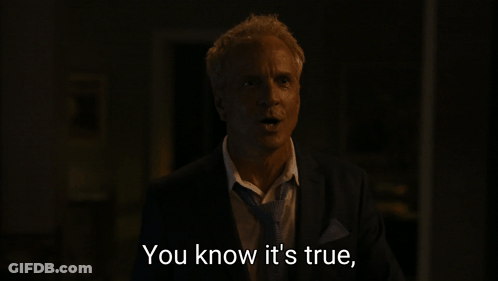 A Man In A Suit Says You Just Don 'T Have The Guts To Admit It GIF