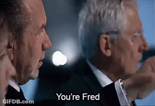 A Man In A Suit Says You 'Re Fred To Another Man GIF