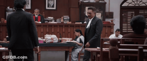 Man In Suit In Front Of Judge's Bench D.N.C GIF