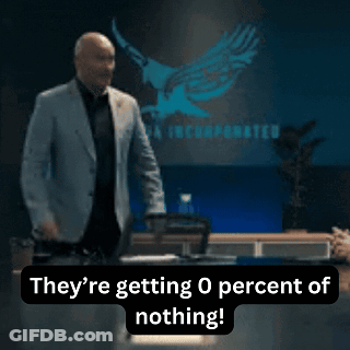 A Man In A Suit Stands In Front Of A Screen That Says ' Incorporated ' On It GIF