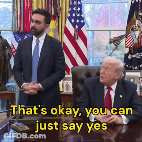 A Man In A Suit Stands Next To A Man In A Suit And Tie And Says That 'S Okay GIF