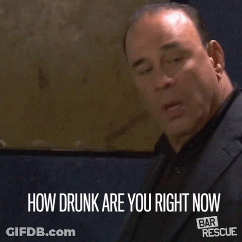 Man In Suit Asking How Drunk Are You GIF