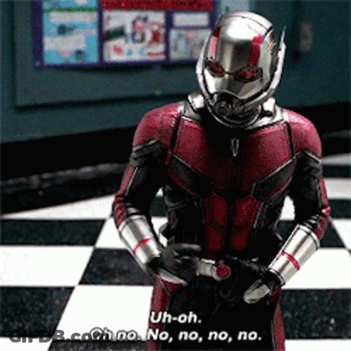 Superhero In Costume Saying Uh-Oh GIF