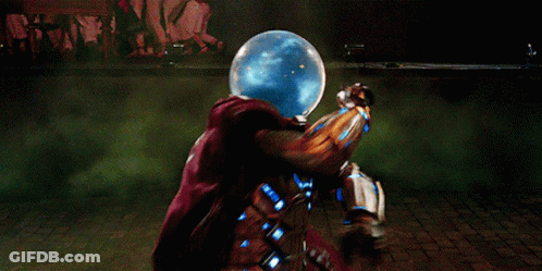 A Man In A Superhero Costume Is Surrounded By Green Smoke GIF