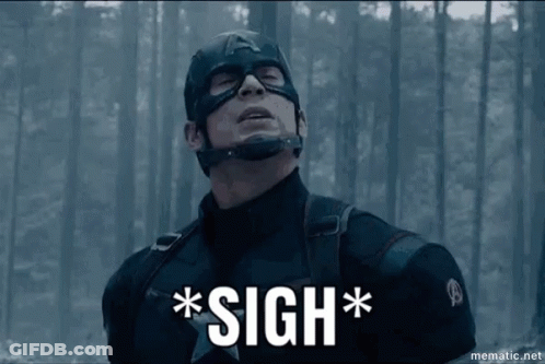 A Man In A Superhero Costume Says Sigh * GIF