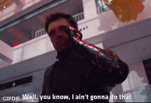 Superhero Saying I Ain't Gonna Do That GIF