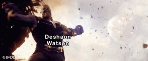 A Man In A Superhero Costume With The Name Deshawn Watson On The Bottom GIF