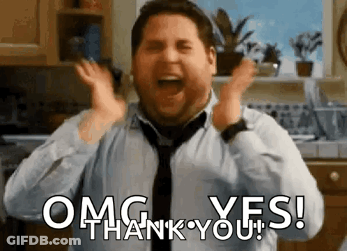 A Man In A Tie Is Saying Thank You GIF