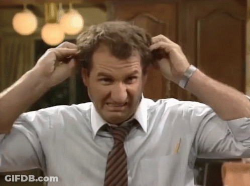 Man Making Funny Face Scratching Head GIF