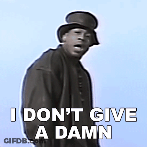 A Man In A Top Hat Says " I Don T Give A Damn " GIF