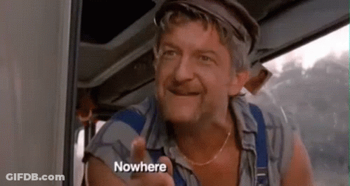 Man In Truck Pointing With Nowhere Face GIF