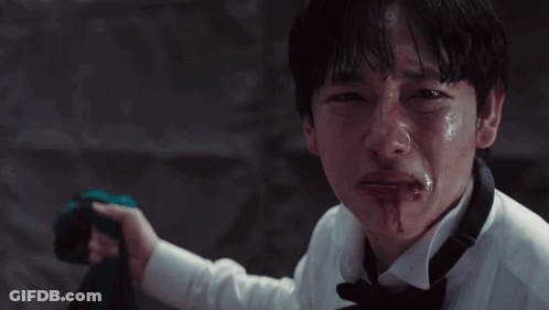 A Man In A Tuxedo Is Crying With The Words I 'Ll Do It Above Him GIF