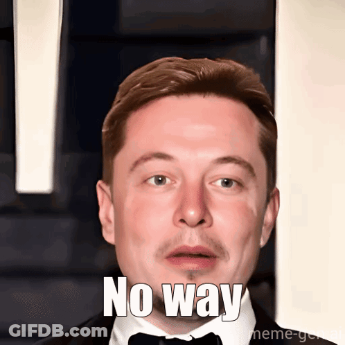 A Man In A Tuxedo Says No Way In Front Of A Wall GIF