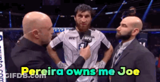 A Man In A Ufc Jersey Is Being Interviewed GIF