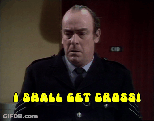 A Man In A Uniform Says I Shall Get Gross GIF
