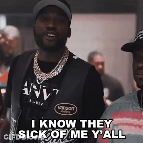 A Man In A Vanson Vest Says I Know They Sick Of Me Y All GIF