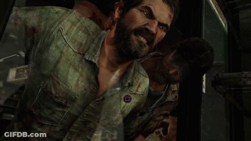 A Man In A Video Game Is Standing In Front Of A Sign That Says " No Tobacco " GIF