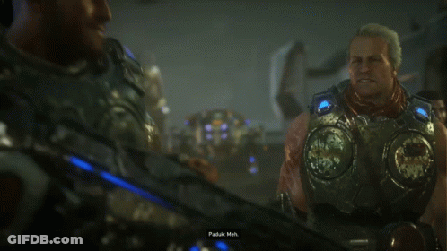 A Man In A Video Game Is Talking To Another Man And The Words " Padak Mah " Are Visible GIF