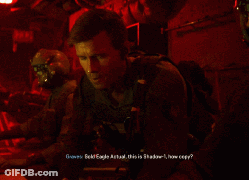 A Man In A Video Game Is Talking To Another Man GIF