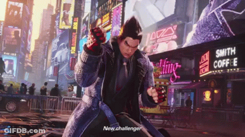 A Man In A Video Game Says New Challenger GIF