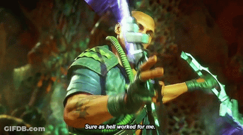 A Man In A Video Game Says Sure As Hell Worked For Me GIF