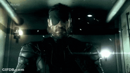 A Man In A Video Game With Konami On The Bottom GIF