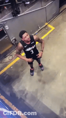 A Man In A Washington D.c. Jersey With The Number 3 GIF