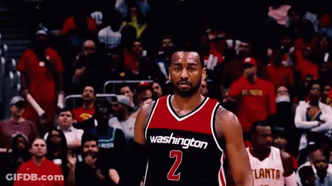 A Man In A Washington Jersey With The Number 2 On His Chest GIF