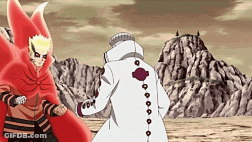 A Man In A White Coat Is Standing Next To Another Man In A Red Cape . GIF