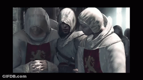 Man In White Hoodie With Red Lion GIF