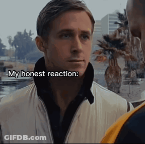 A Man In A White Jacket Is Talking To Another Man And Says My Honest Reaction GIF
